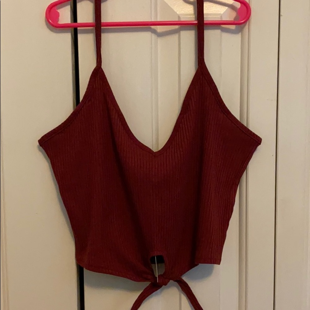 Maroon Crop top